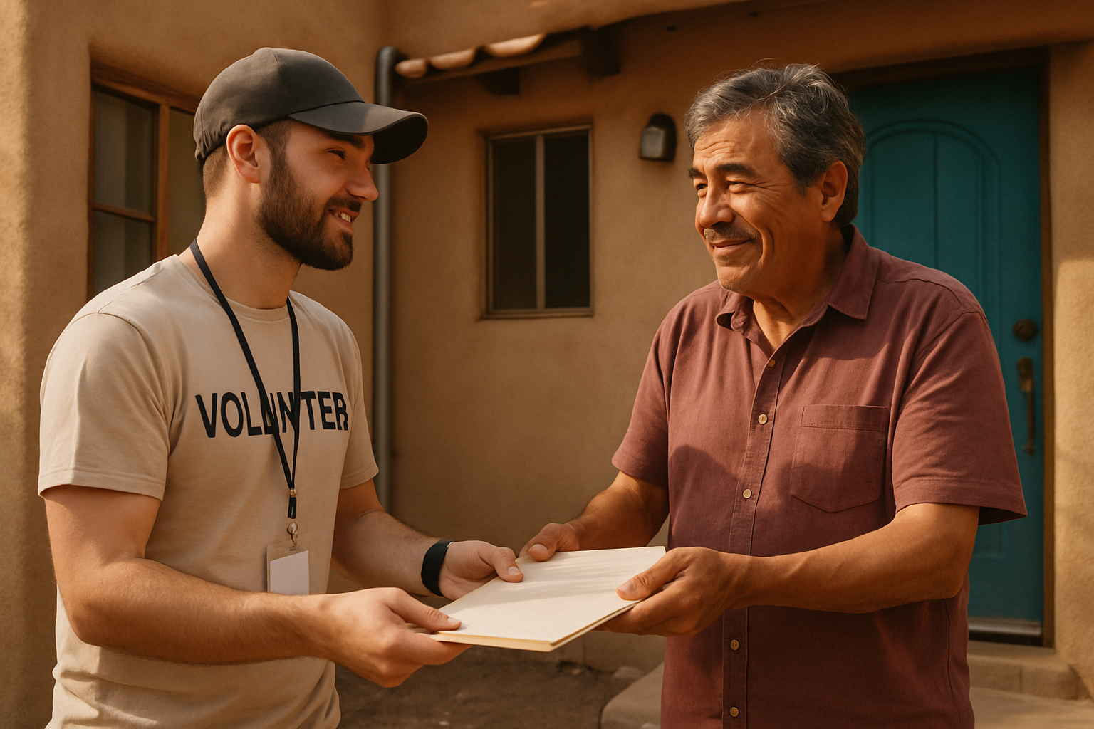 Vehicle donation moment in Albuquerque